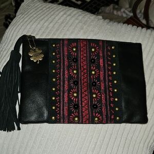 Vintage Lucky Brand Leather Clutch
